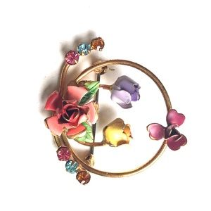 VINTAGE AZUB AUSTRIA BROOCH PIN